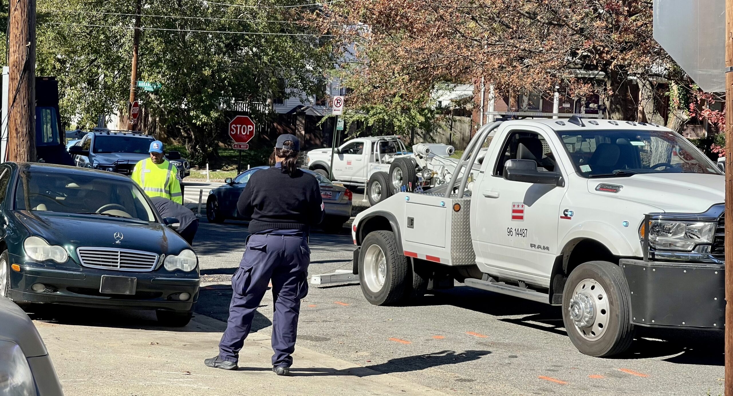 Ward 4 Dispatch Leaf Collection Begins Towing Sweep and